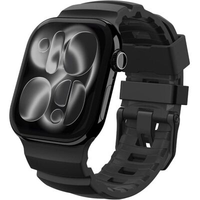 Spigen WBS2 (44 mm, 45 mm, 46 mm, 49 mm, Silicone), Uhrenarmband, Schwarz Spigen WBS2 (44 mm, 45 mm, 46 mm, 49 mm, Silicone), Uhrenarmband, Schwarz