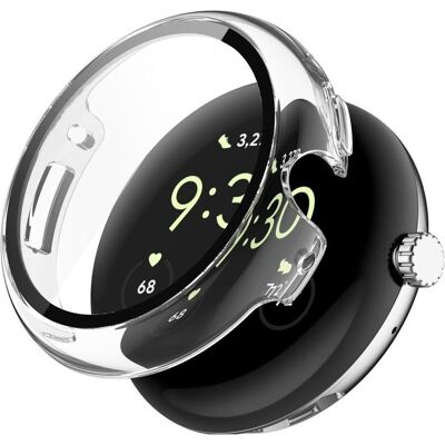 Screenguard ClearShield Google Pixel Watch 2 Panzerglas Screen Protector Case, Smartwatch Zubehör, Schwarz, Transparent Screenguard ClearShield Google Pixel Watch 2 Panzerglas Screen Protector Case, Smartwatch Zubehör, Schwarz, Transparent