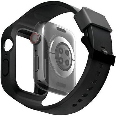 Uniq Apple Watch Armband + Case 44/45mm - Schwarz Uniq Apple Watch Armband + Case 44/45mm - Schwarz