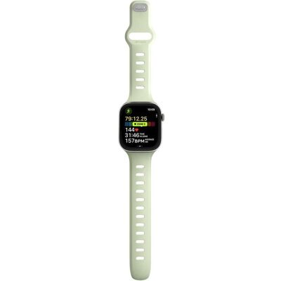 Nomad Armband für Watch 45 / 46mm Tempo Band Wasserdicht (20 mm, Kunststoff), Uhrenarmband, Grün Nomad Armband für Watch 45 / 46mm Tempo Band Wasserdicht (20 mm, Kunststoff), Uhrenarmband, Grün