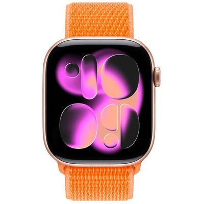 Crong Nylon - Pasek sportowy do Apple Watch 38/40/41/42 mm (Tropical Orange) (Nylon), Uhrenarmband, Orange Crong Nylon - Pasek sportowy do Apple Watch 38/40/41/42 mm (Tropical Orange) (Nylon), Uhrenarmband, Orange