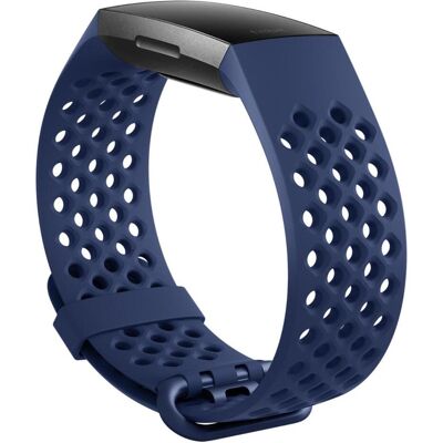 Fitbit Silikon-Sportarmband für Charge 4 (Silikon), Uhrenarmband, Blau Fitbit Silikon-Sportarmband für Charge 4 (Silikon), Uhrenarmband, Blau