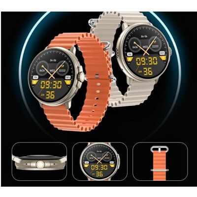 Rubicon RNCF15 Titanium/Orange SMARUB258 smartwatch (47 mm), Smartwatch Rubicon RNCF15 Titanium/Orange SMARUB258 smartwatch (47 mm), Smartwatch