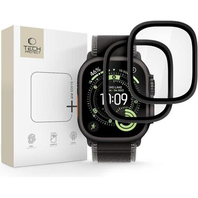 Tech-Protect GEHÄRTETES GLAS-RING 2-PACK APPLE WATCH ULTRA 1 / 2 / 3 (49 MM) SCHWARZ, Smartwatch Schutzfolie, Schwarz Tech-Protect GEHÄRTETES GLAS-RING 2-PACK APPLE WATCH ULTRA 1 / 2 / 3 (49 MM) SCHWARZ, Smartwatch Schutzfolie, Schwarz