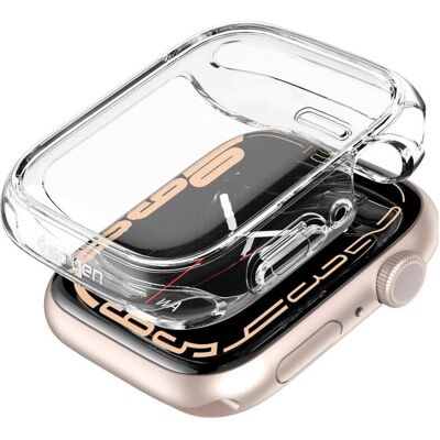 Spigen Smartwatch Apple 7 Bildschirmrahmen, transparent, 45 mm, Smartwatch Zubehör, Transparent Spigen Smartwatch Apple 7 Bildschirmrahmen, transparent, 45 mm, Smartwatch Zubehör, Transparent
