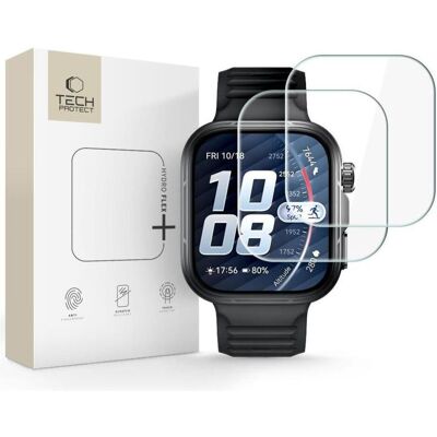 Tech-Protect Hydro flex+ 2er-Pack Hydrogelfolie für Huawei Watch Fit 5 Pro, Smartwatch Schutzfolie, Transparent Tech-Protect Hydro flex+ 2er-Pack Hydrogelfolie für Huawei Watch Fit 5 Pro, Smartwatch Schutzfolie, Transparent