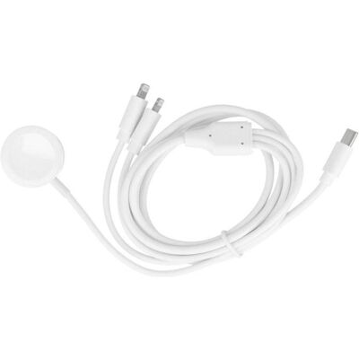 OEM Cable Cable 3in1 Type C to 2 x Lightning / Apple Watch 3W 2A C3168 1,2 m white, Smartwatch Zubehör, Weiss OEM Cable Cable 3in1 Type C to 2 x Lightning / Apple Watch 3W 2A C3168 1,2 m white, Smartwatch Zubehör, Weiss