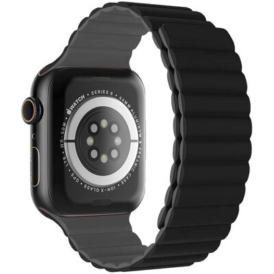 Devia Nature Silikon-Magnetarmband schwarz / für Apple Watch / 40/41/42 mm (Silikon), Uhrenarmband, Schwarz Devia Nature Silikon-Magnetarmband schwarz / für Apple Watch / 40/41/42 mm (Silikon), Uhrenarmband, Schwarz