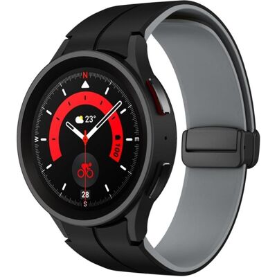 Samsung Galaxy Watch 6, 6 Classic Watch Strap - Black/Gray, Smartwatch Zubehör, Schwarz, Grau Samsung Galaxy Watch 6, 6 Classic Watch Strap - Black/Gray, Smartwatch Zubehör, Schwarz, Grau