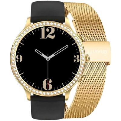 Gravity Smartwatch Złoty Pasek i Bransoleta GT5-1 (44 mm), Smartwatch Gravity Smartwatch Złoty Pasek i Bransoleta GT5-1 (44 mm), Smartwatch