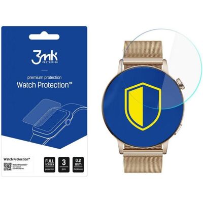 3MK protective film Watch Protection ARC for Huawei Watch GT 3 42mm, Smartwatch Schutzfolie, Transparent 3MK protective film Watch Protection ARC for Huawei Watch GT 3 42mm, Smartwatch Schutzfolie, Transparent
