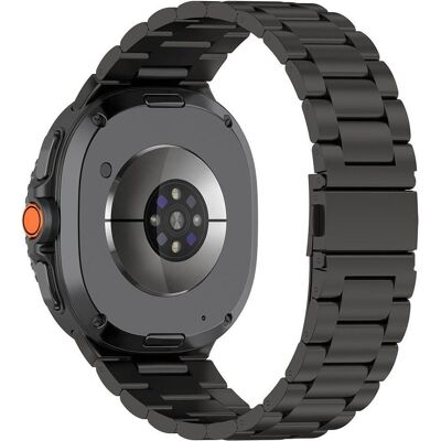 Techsuit Watchband (W010) (40 mm, 44 mm, Stainless Steel), Uhrenarmband, Schwarz Techsuit Watchband (W010) (40 mm, 44 mm, Stainless Steel), Uhrenarmband, Schwarz