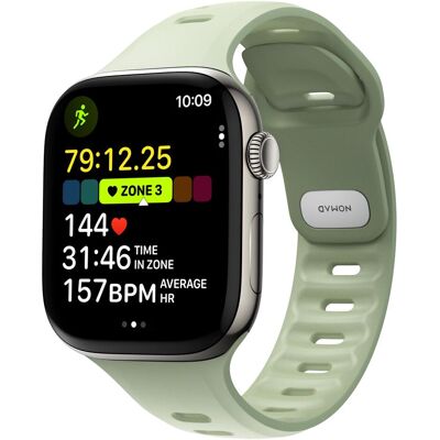 Nomad Armband für Watch 45 / 46mm Tempo Band Wasserdicht (20 mm, Kunststoff), Uhrenarmband, Grün Nomad Armband für Watch 45 / 46mm Tempo Band Wasserdicht (20 mm, Kunststoff), Uhrenarmband, Grün