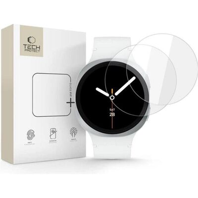Tech-Protect Glass Fit+ 2er-Pack, Smartwatch Schutzfolie, Transparent Tech-Protect Glass Fit+ 2er-Pack, Smartwatch Schutzfolie, Transparent
