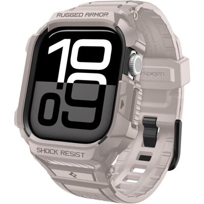 Spigen - Rugged Armor Pro V2 - Apple Watch 10 42mm / Watch 11 42mm - Dune Beige (42 mm, Fluoroelastomer, Silicone, TPU), Uhrenarmband, Beige Spigen - Rugged Armor Pro V2 - Apple Watch 10 42mm / Watch 11 42mm - Dune Beige (42 mm, Fluoroelastomer, Silicone, TPU), Uhrenarmband, Beige