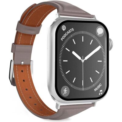 Puro Petite Lederarmband für Apple Watch (Echtleder), Uhrenarmband, Grau Puro Petite Lederarmband für Apple Watch (Echtleder), Uhrenarmband, Grau