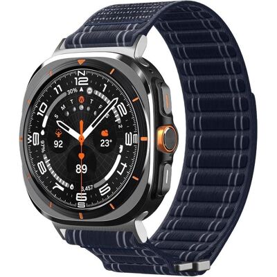Spigen - WBF0 - Samsung Galaxy Watch Ultra 47mm - Navy (Fabric, Nylon, Stoff), Uhrenarmband, Blau Spigen - WBF0 - Samsung Galaxy Watch Ultra 47mm - Navy (Fabric, Nylon, Stoff), Uhrenarmband, Blau