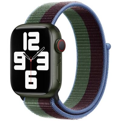Devia Nylon Braided Two-Tone Loop Eucalyptus Green / Řemínek pro Apple Watch / 40/41/42 mm / Nylon (Nylon), Uhrenarmband, Grün Devia Nylon Braided Two-Tone Loop Eucalyptus Green / Řemínek pro Apple Watch / 40/41/42 mm / Nylon (Nylon), Uhrenarmband, Grün