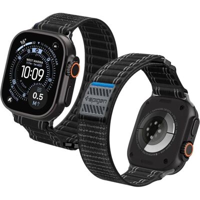 Spigen WBF0 (Fabric, Nylon, Plastic, Stainless Steel), Uhrenarmband, Schwarz Spigen WBF0 (Fabric, Nylon, Plastic, Stainless Steel), Uhrenarmband, Schwarz