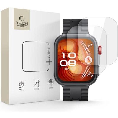 Spigen Tech-Protect Glass Fit+ 2er-Pack Panzerglas für Huawei Watch Fit 4 Pro - transparent, Smartwatch Schutzfolie, Transparent Spigen Tech-Protect Glass Fit+ 2er-Pack Panzerglas für Huawei Watch Fit 4 Pro - transparent, Smartwatch Schutzfolie, Transparent