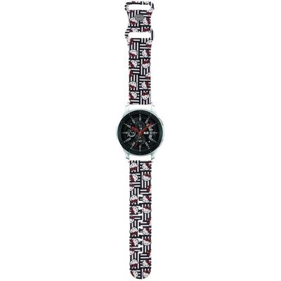 Hello Kitty Pasek Uniwersalny HKUWLSDIESK Silicone Heads & Stripes czarny/black strap 22mm (22 mm, Plastic, Silicone, Stainless Steel), Uhrenarmband, Schwarz Hello Kitty Pasek Uniwersalny HKUWLSDIESK Silicone Heads & Stripes czarny/black strap 22mm (22 mm, Plastic, Silicone, Stainless Steel), Uhrenarmband, Schwarz