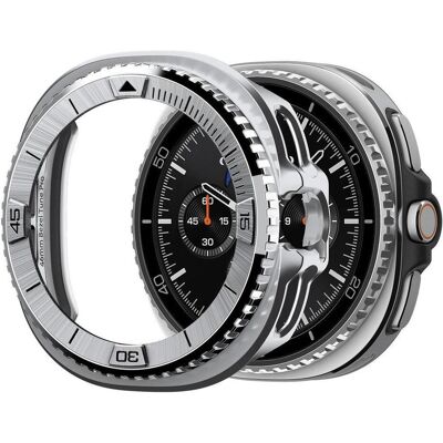 Spigen - Bezel Tune Pro Pilot - for Samsung Galaxy Watch8 Classic, Stainless Steel - Silver, Smartwatch Zubehör, Grau, Silber Spigen - Bezel Tune Pro Pilot - for Samsung Galaxy Watch8 Classic, Stainless Steel - Silver, Smartwatch Zubehör, Grau, Silber