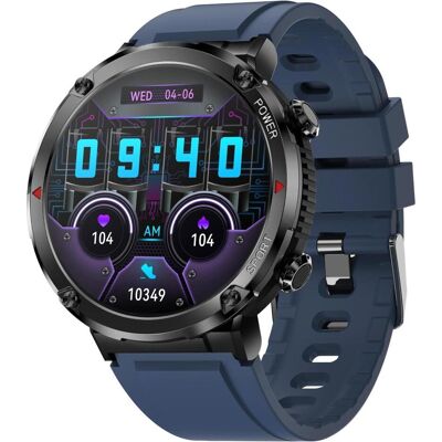Gravity GT21-5 Smartwatch + marineblaues Silikonarmband (ohne SIM), Smartwatch Gravity GT21-5 Smartwatch + marineblaues Silikonarmband (ohne SIM), Smartwatch