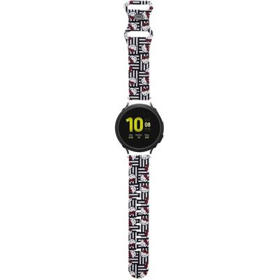 Hello Kitty Pasek Uniwersalny HKUWMSDIESK Silicone Heads & Stripes czarny/black strap 20mm (20 mm, Silicone, Stainless Steel), Uhrenarmband, Schwarz Hello Kitty Pasek Uniwersalny HKUWMSDIESK Silicone Heads & Stripes czarny/black strap 20mm (20 mm, Silicone, Stainless Steel), Uhrenarmband, Schwarz