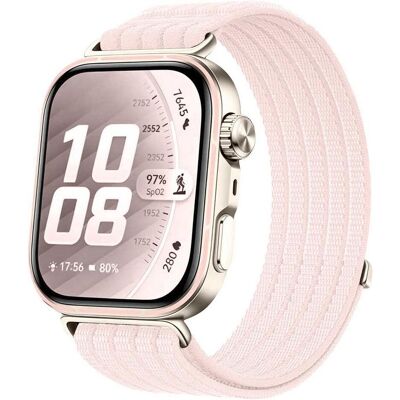 Techsuit - Watchband (W085) - Huawei Watch Fit 5 - Pearl Powder (Nylon), Uhrenarmband, Weiss Techsuit - Watchband (W085) - Huawei Watch Fit 5 - Pearl Powder (Nylon), Uhrenarmband, Weiss