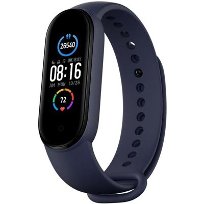Techsuit - Watchband (W013) - Xiaomi Mi Band 5 / 5 NFC / 6 / 6 NFC / Amazfit Band 5 - Dark Blue (Silicone), Uhrenarmband, Blau Techsuit - Watchband (W013) - Xiaomi Mi Band 5 / 5 NFC / 6 / 6 NFC / Amazfit Band 5 - Dark Blue (Silicone), Uhrenarmband, Blau