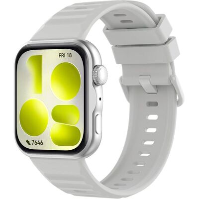 Techsuit - Watchband (W082) - Huawei Watch Fit 5 Pro - Grey (Silikon), Uhrenarmband, Grau Techsuit - Watchband (W082) - Huawei Watch Fit 5 Pro - Grey (Silikon), Uhrenarmband, Grau
