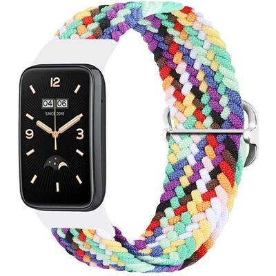 OEM Mi Band 7 Pro / M7 Pro Geflochtenes Armband (6), Regenbogen (Nylonowa pleciona), Uhrenarmband, Mehrfarbig OEM Mi Band 7 Pro / M7 Pro Geflochtenes Armband (6), Regenbogen (Nylonowa pleciona), Uhrenarmband, Mehrfarbig
