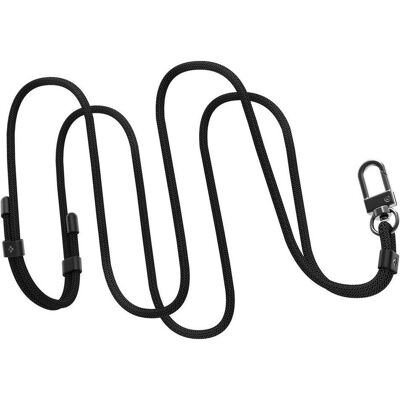 Spigen Crossbody Strap (Fabric, Metal), Uhrenarmband, Schwarz Spigen Crossbody Strap (Fabric, Metal), Uhrenarmband, Schwarz