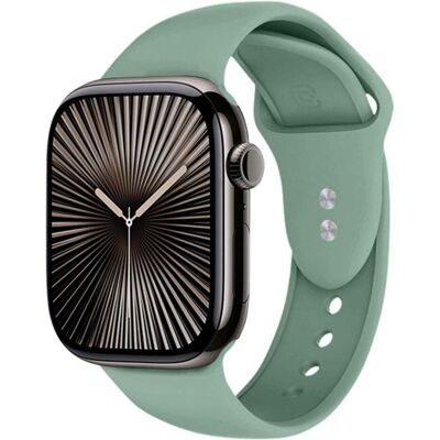 Crong Apple Watch Silikonarmband 38–42 mm (20 mm, Silikon), Uhrenarmband, Grün Crong Apple Watch Silikonarmband 38–42 mm (20 mm, Silikon), Uhrenarmband, Grün