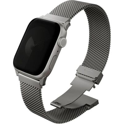 Uniq Dante Pro Apple Watch Strap 40/41/42mm Stainless Steel - Titanium (304 Stainless Steel, Stainless Steel), Uhrenarmband, Silber Uniq Dante Pro Apple Watch Strap 40/41/42mm Stainless Steel - Titanium (304 Stainless Steel, Stainless Steel), Uhrenarmband, Silber