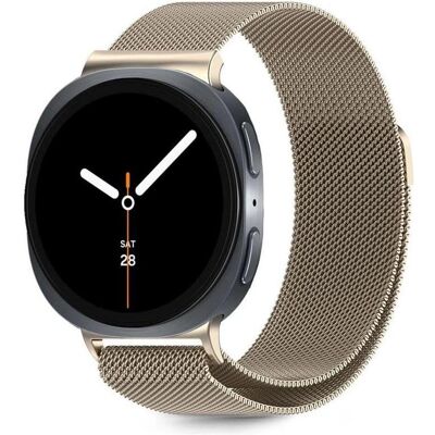Tech-Protect Stainless Steel Strap Samsung Galaxy Watch 8/8 Classic (40 mm, 44 mm, 46 mm, Edelstahl), Uhrenarmband, Gold Tech-Protect Stainless Steel Strap Samsung Galaxy Watch 8/8 Classic (40 mm, 44 mm, 46 mm, Edelstahl), Uhrenarmband, Gold