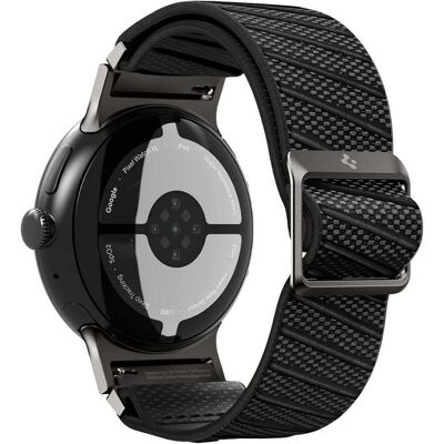 Spigen - Lite Fit X (AMP11420) - Google Pixel Watch / Watch 2 / Watch 3 / Watch 4 41mm - Black, Smartwatch Zubehör, Schwarz Spigen - Lite Fit X (AMP11420) - Google Pixel Watch / Watch 2 / Watch 3 / Watch 4 41mm - Black, Smartwatch Zubehör, Schwarz
