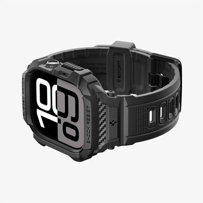 Spigen Rugged Armor Pro 2, matte black - Apple Watch 11 46mm, Smartwatch Zubehör, Schwarz Spigen Rugged Armor Pro 2, matte black - Apple Watch 11 46mm, Smartwatch Zubehör, Schwarz