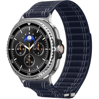 Spigen - WBF0 - Samsung Galaxy Watch8 40mm/Watch8 44mm/Watch8 Classic - Navy (20 mm, 22 mm, Fabric, Nylon, Nylon Weave, Stoff, Woven Fabric), Uhrenarmband, Blau Spigen - WBF0 - Samsung Galaxy Watch8 40mm/Watch8 44mm/Watch8 Classic - Navy (20 mm, 22 mm, Fabric, Nylon, Nylon Weave, Stoff, Woven Fabric), Uhrenarmband, Blau