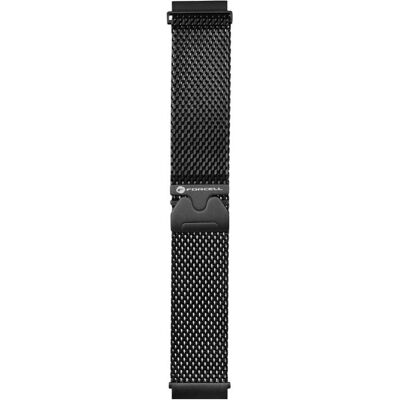 Forcell Strap F-DESIGN FS10 stailess steel strap for SAMSUNG Watch 20 mm black (20 mm, Stainless Steel, Steel braid), Uhrenarmband, Schwarz Forcell Strap F-DESIGN FS10 stailess steel strap for SAMSUNG Watch 20 mm black (20 mm, Stainless Steel, Steel braid), Uhrenarmband, Schwarz