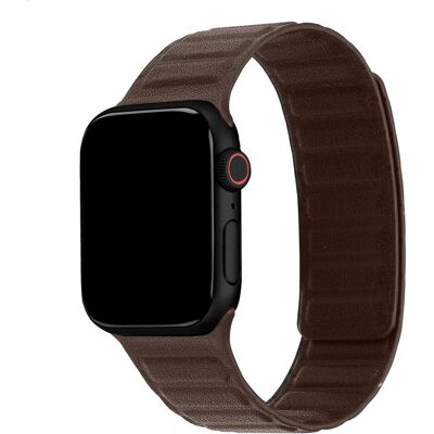 Accezz Magnetisches Echthalsband (Echtes Leder), Uhrenarmband, Braun Accezz Magnetisches Echthalsband (Echtes Leder), Uhrenarmband, Braun