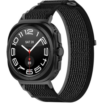 Techsuit - Watchband (W054) - Samsung Galaxy Watch Ultra 47mm - Gray / Black (Metall, Nylon), Uhrenarmband, Schwarz, Grau Techsuit - Watchband (W054) - Samsung Galaxy Watch Ultra 47mm - Gray / Black (Metall, Nylon), Uhrenarmband, Schwarz, Grau