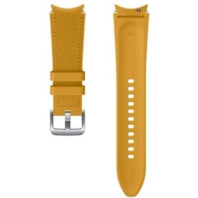 Samsung ET-SHR89LYE Galaxy Watch 4 46mm Leather Band M/L Brown (Damage Package) (20 mm, Echtleder, Fluorelastomer, Silikon), Uhrenarmband, Braun Samsung ET-SHR89LYE Galaxy Watch 4 46mm Leather Band M/L Brown (Damage Package) (20 mm, Echtleder, Fluorelastomer, Silikon), Uhrenarmband, Braun