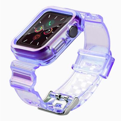 Hurtel Strap Light Set replacement band strap case for Watch 3 38mm / Watch 2 38mm purple (TPU), Uhrenarmband, Violett Hurtel Strap Light Set replacement band strap case for Watch 3 38mm / Watch 2 38mm purple (TPU), Uhrenarmband, Violett
