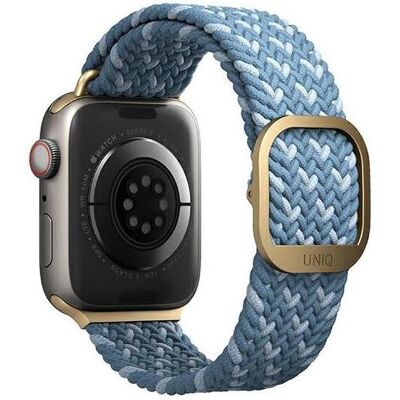 Uniq pasek Aspen Apple Watch 40/38/41mm Series 1/2/3/4/5/6/7/8/SE/SE2 Braided DE modry/cerulean blue (Polyester, Stahl), Uhrenarmband, Blau Uniq pasek Aspen Apple Watch 40/38/41mm Series 1/2/3/4/5/6/7/8/SE/SE2 Braided DE modry/cerulean blue (Polyester, Stahl), Uhrenarmband, Blau
