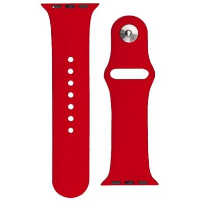 Apple Watch Rotes Silikonarmband - Kompatibel mit 38/40/41mm Apple Watch Rotes Silikonarmband - Kompatibel mit 38/40/41mm