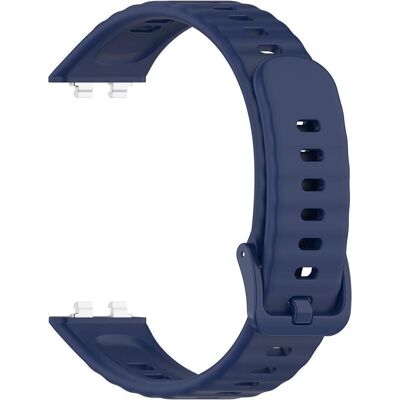 Techsuit - Watchband (W082) - Huawei Band 11 / Band 11 Pro - Navy Blue (Silikon), Uhrenarmband, Blau Techsuit - Watchband (W082) - Huawei Band 11 / Band 11 Pro - Navy Blue (Silikon), Uhrenarmband, Blau