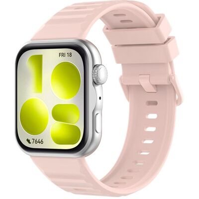 Techsuit - Watchband (W082) - Huawei Watch Fit 5 Pro - Pink (Silikon), Uhrenarmband, Pink Techsuit - Watchband (W082) - Huawei Watch Fit 5 Pro - Pink (Silikon), Uhrenarmband, Pink
