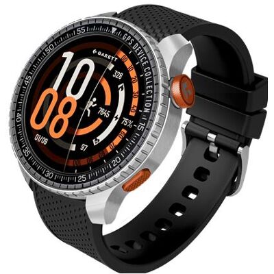 Garett Smartwatch COMPASS Silver, GPS (48 mm, ohne SIM), Smartwatch Garett Smartwatch COMPASS Silver, GPS (48 mm, ohne SIM), Smartwatch