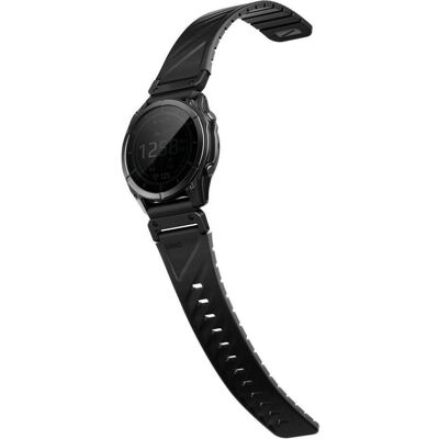 Uniq Fluo Strap for Garmin 22mm Black (22 mm, Plastic, Silicon, Silicone, Stainless Steel), Uhrenarmband, Schwarz Uniq Fluo Strap for Garmin 22mm Black (22 mm, Plastic, Silicon, Silicone, Stainless Steel), Uhrenarmband, Schwarz